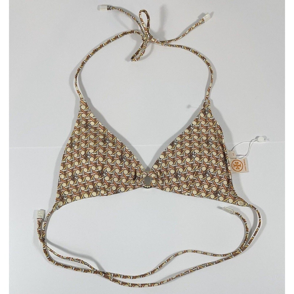TORY BURCH PRINTED STRING BIKINI TOP WOMEN’S SIZE - SMALL $98 NEW..!! SOLD OUT
